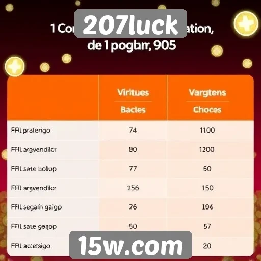 Comparativo entre 207luck e plataformas concorrentes