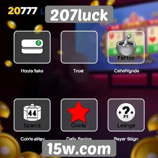 Funcionalidades exclusivas do 207luck